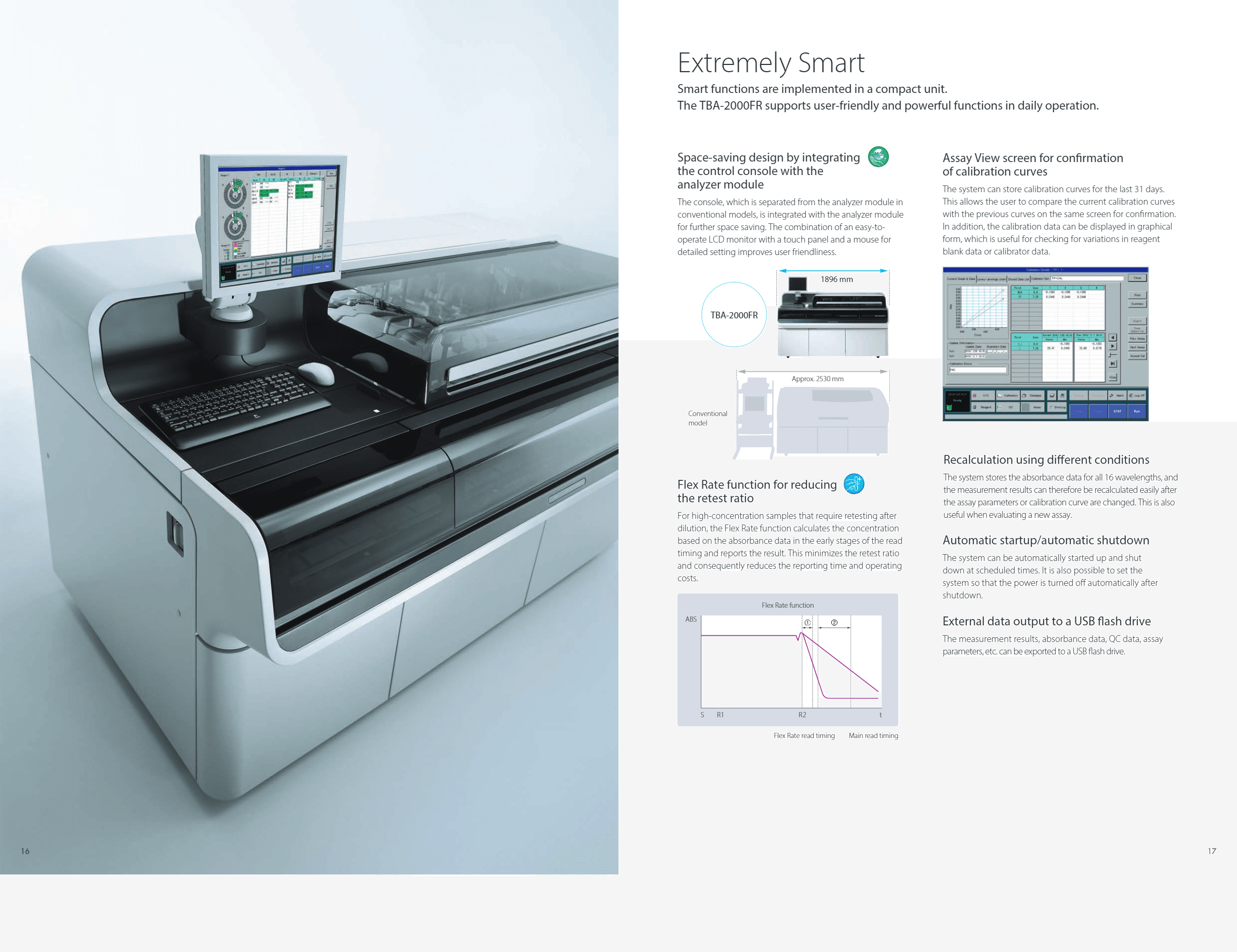 Electricity Automatic Agappe TBA-2000FR Fully Automated Clinical Chemistry Analyzer - Image 2